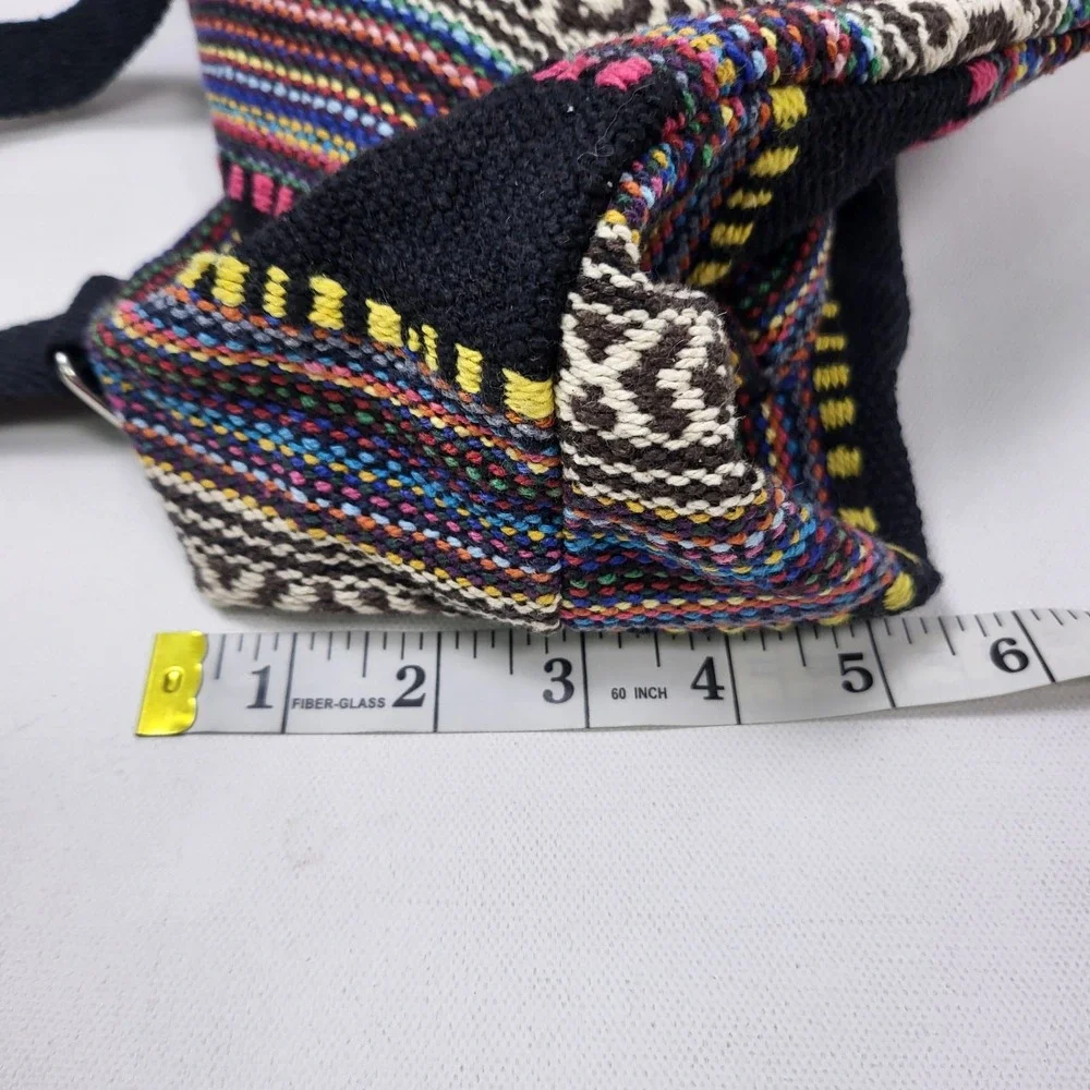 Woven Medium Size BACKPACK PURSE SOUTHWESTERN DESIGN‎ BAJA STYLE Multicolor